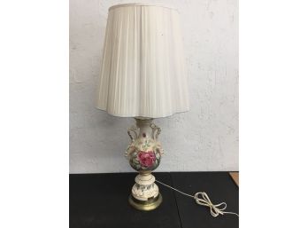 Vintage Shetland China Lamp Hand Painted