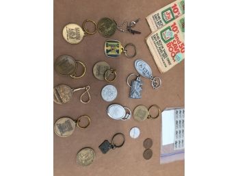 Vintage Woodlawn And Southern Tokens, WW2 Ration Stamps And More
