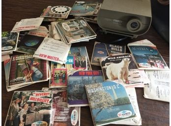 View Master Projector, With Lots Of Disk- Works