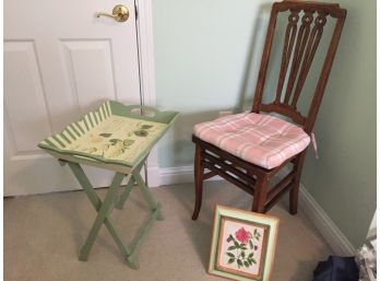 Antique Oak Chair And Home Decor