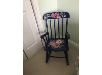 Child's Handpainted Rocking Chair, Says Taylor On The Back