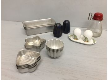 Malaysia Airline Salt/ Pepper Shakers And Vintage Kitchen Items