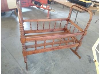 Vintage Baby Cradle- Great For Display Or Pillow Storage