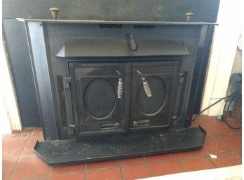 Wood Stove Insert, 3'l, 1'5' W Inside, 6.5'tray On The Outside