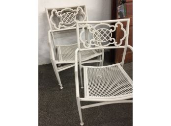 4 Outdoor Metal Chairs