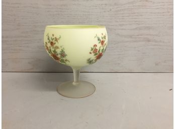 Vintage Hand Painted Glass