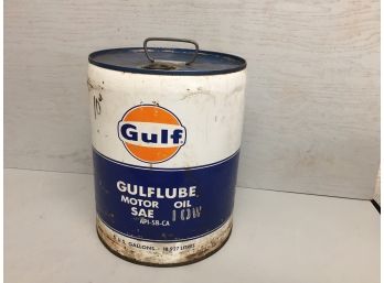 Vintage 5 Gallon Gulf Can