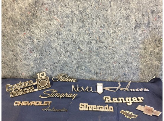 Vintage Emblems, Nova, Silverado, Custom Deluxe, Stingray, Ranger And More