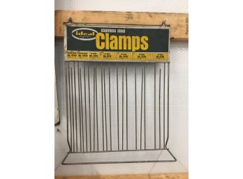 Ideal Corporation Clamp Holder Display With Hose Clamps