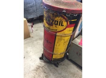 Pennzoil 15 Gallon Grease Can W/ Roller