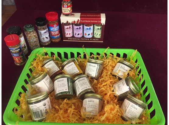 Spice Assortment- Simply Organic, Flat Iron Pepper Co And More