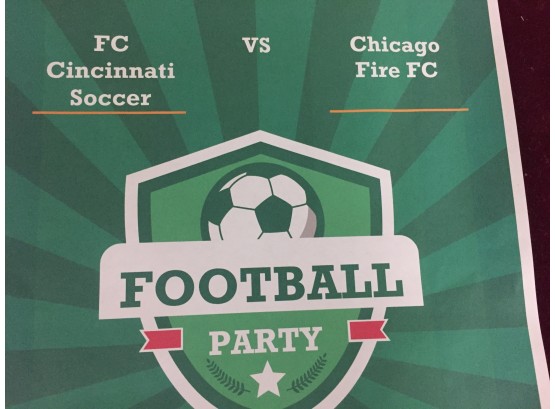 2 FC Cincinnati Tickets  Against Chicago Fire, OCT, 20, 2021, SECTION 211, ROW 2 SEATS 8&9