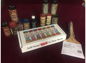 BBQ Set- Magic Spices And Pampered Chef Grill Scraper And More