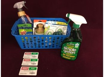 Cleaning Basket- 3 Mikes Basic Car Wash And Cleaning Supplies