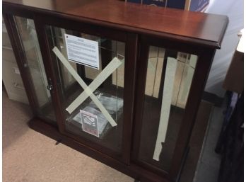 Display Cabinet With Glass Shelves- New