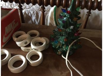 Vintage Ceramic Christmas Tree 9'