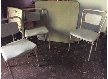 Retro Card Table And Chairs