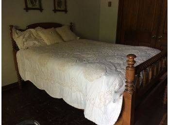 Vintage Jenny Lind Bed Frame And Bedding