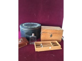 Vintage Variety - Large Tin And Wooden Boxes
