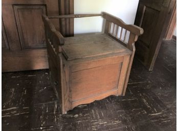 Antique Wooden Inside Commode