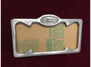 Vintage Ford *new License Plate Holder, Heavy Thick Metal
