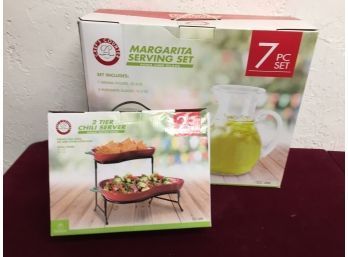 *new Serving Pieces- Margarita Serving Set, 2 Tiered Chili Server