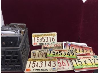 Vintage License Plates & Holder Assortment Lot #5