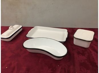 Vintage Enamel Dental Pans/trays