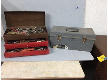 2 Tool Boxes With Tools