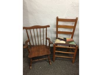 Antique Sewing Chair-Children's Rocker