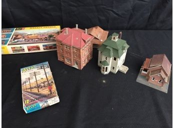 Vintage HO Scale Buildings And Accessories