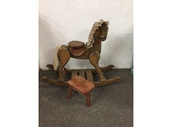 3 Legged Stool, Wooden Rocking Horse