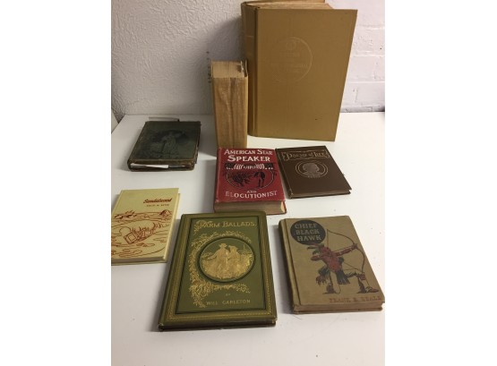 Vintage And Antique Book Assortment- Webster 3 Addition
