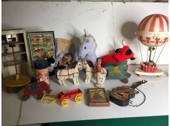 Vintage Toys- Popeye Guitar, Hot Air Balloon Lamp, Fair Prizes And More
