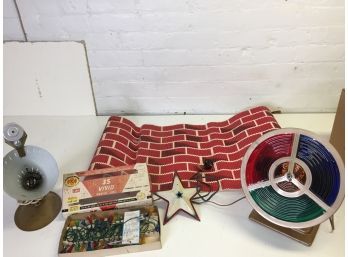 Vintage Christmas Color Wheel And Christmas Assortment