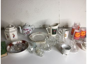 Vintage Assortment- Cocoa Cola Glasses And More