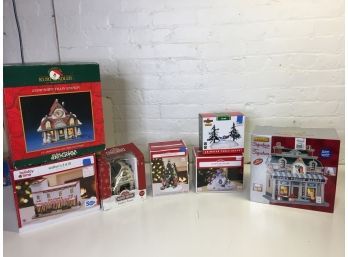 Various Christmas Village Pieces