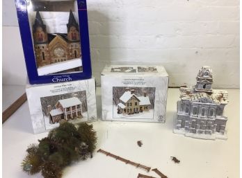 Christmas Village Assortment, Including Currier And Ives