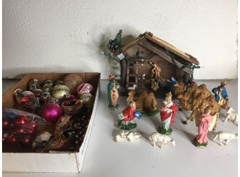 Nativity, Made In Italy- Vintage Ornaments
