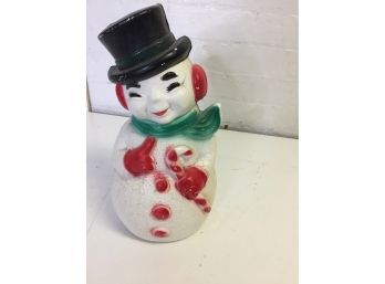 Vintage General Foam Plastic Corp. Snowman Blow Mold 14'H