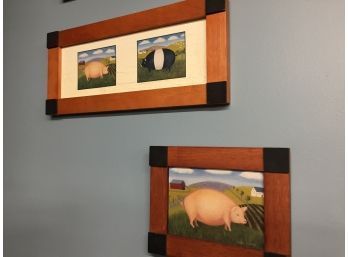Vintage Flower Picture And Pig Pictures