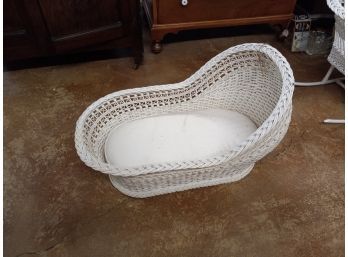 Vintage Wicker Baby Basket