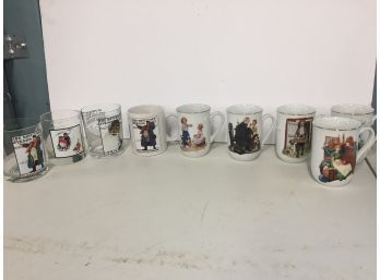Vintage Authentic Norma Rockwell Museum Mugs And Glassware
