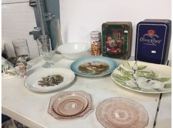 Vintage Tins, Plates, And More