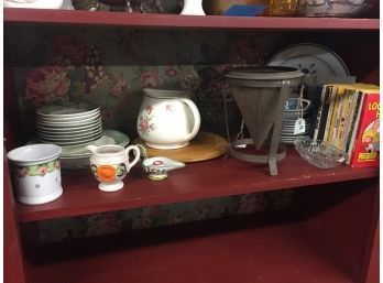 Vintage Japan Pitcher, Household Priscilla Ovenware, And More