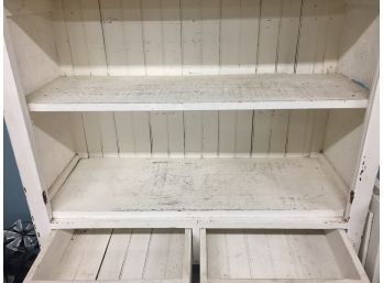 Vintage White Cabinet With Drawers