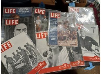 Assorted Vintage Life Magazines-1940's, 1950's