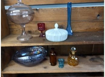 Vintage Colored Glass Assortment