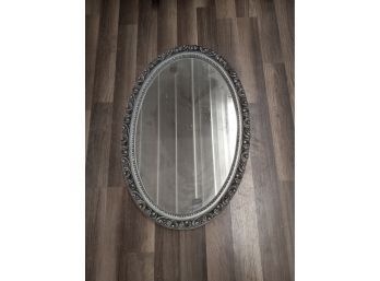 Wood Look Oval Mirror 31'l X 21'w