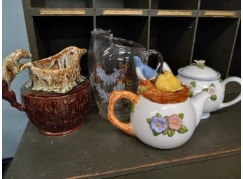 Vintage Pitcher And Teapot Assortment